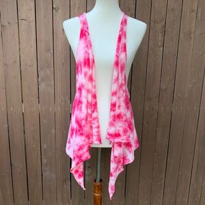 Moda International | EUC Size XS Pink Tie Dye Vest
